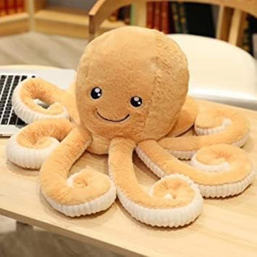 NEW 40cm/15.74 inch Brown Octopus Plushies Cute Octopus Plushies
